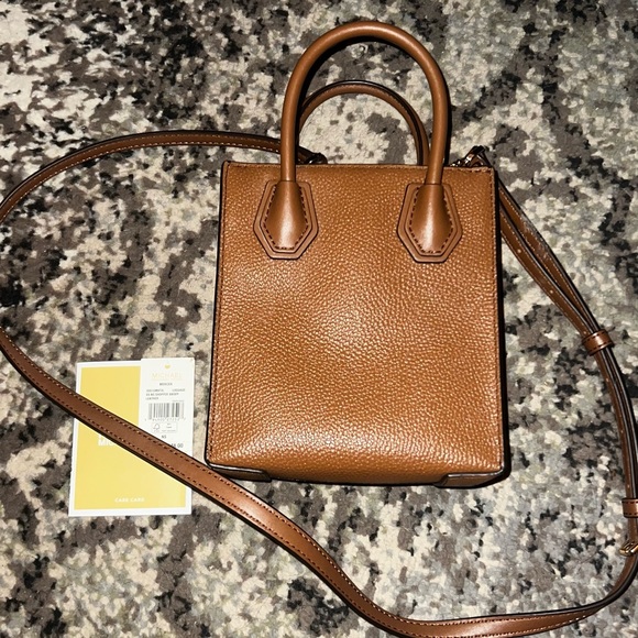 Michael Kors Mercer Extra-Small Pebbled Leather Crossbody Bag - Picture 2 of 3